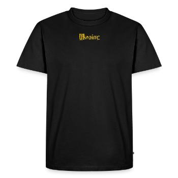 Ukraine ukrainien Je suis ukrainien slava ukraini - T-shirt Premium bio Homme - noir - Devant - Nico (187cm)