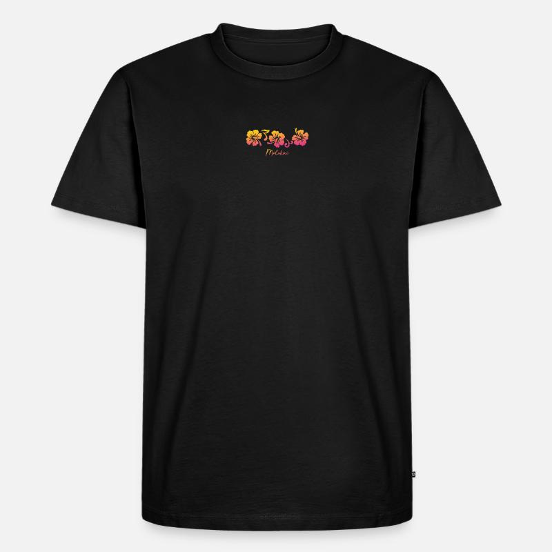 Molokai Hawaii - Männer Premium Bio T-Shirt - Schwarz