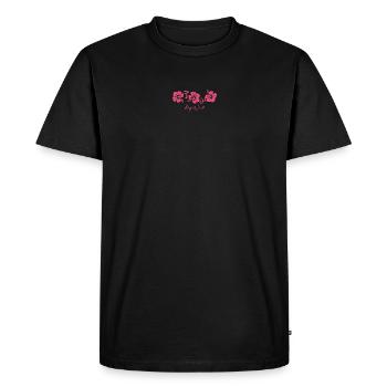 Fleur d’hibiscus de Key West Florida - T-shirt Premium bio Homme - noir - Devant - Nico (187cm)