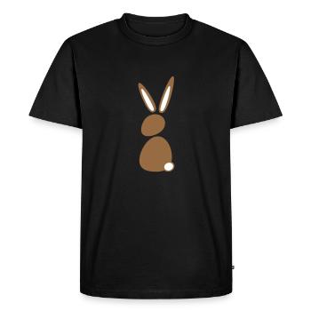 Lapin Lapin Lapin Silhouette Assis Mignon - T-shirt Premium bio Homme - noir - Devant - Nico (187cm)