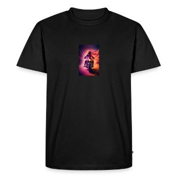 Motocyclette - T-shirt Premium bio Homme - noir - Devant - Nico (187cm)