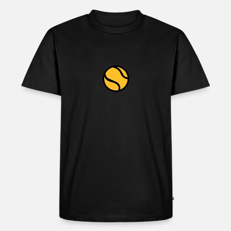Tennis - Männer Premium Bio T-Shirt - Schwarz
