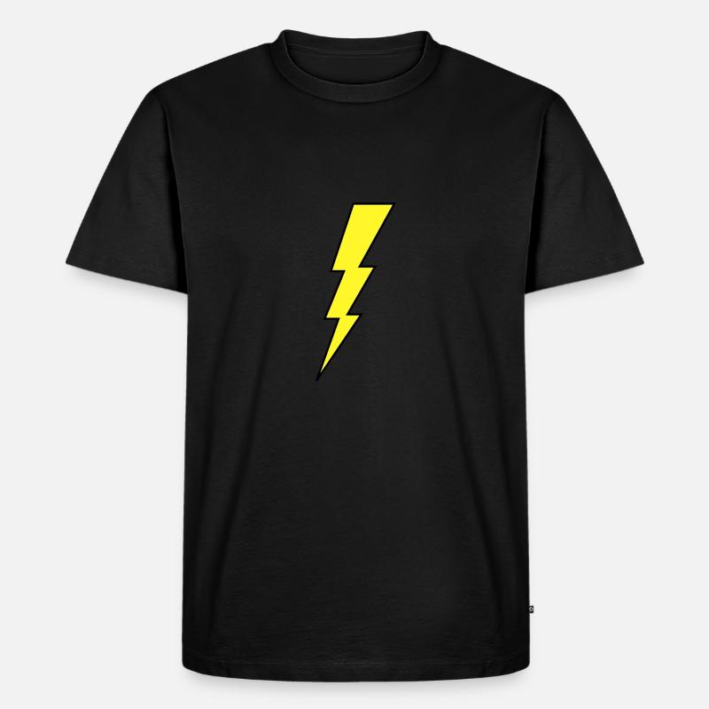 Blitz 2 - Männer Premium Bio T-Shirt - Schwarz