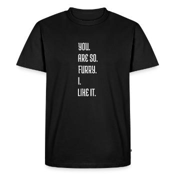 aw noir amour mignon drôles dictons animaux anti - T-shirt Premium bio Homme - noir - Devant - Nico (187cm)