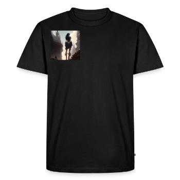 optimismus 2 - Männer Premium Bio T-Shirt - Schwarz - Vorne - Nico (187cm)