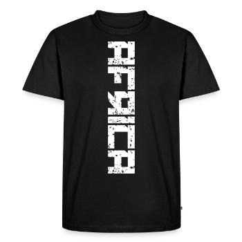 AFRICA - T-shirt Premium bio Homme - noir - Devant - Nico (187cm)