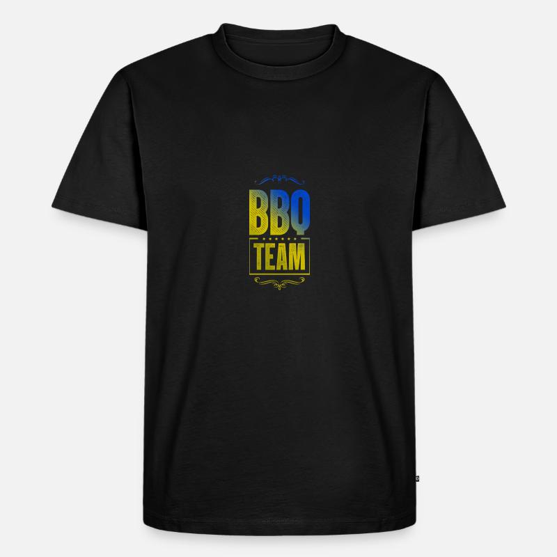 Bbq Crew - Männer Premium Bio T-Shirt - Schwarz