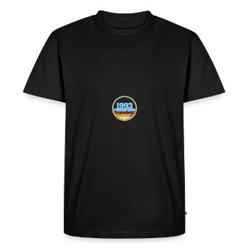 1993 - Men's Premium Organic T-Shirt - black - Front - Nico (187cm)