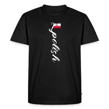 Pologne - T-shirt Premium bio Homme - noir - Devant - Nico (187cm)