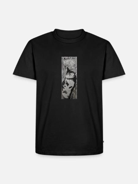 Violet's stare - Men's Premium Organic T-Shirt - black