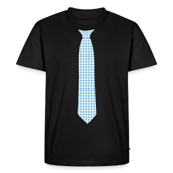 Cravate motif fêter octobre - T-shirt Premium bio Homme - noir - Devant - Nico (187cm)