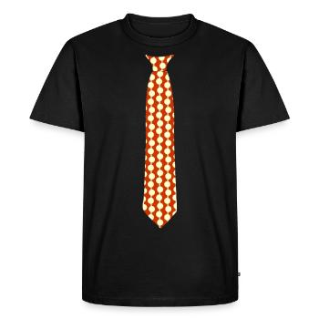Cravate Fake - Schlipsträger - T-shirt Premium bio Homme - noir - Devant - Nico (187cm)