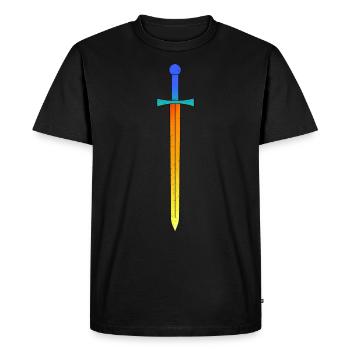 Épée de flamme - Magique - T-shirt Premium bio Homme - noir - Devant - Nico (187cm)
