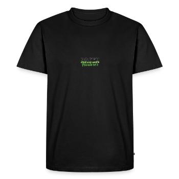 Garden Friends Lawn Whisperer Groundskeeper Gift - Men's Premium Organic T-Shirt - black - Front - Nico (187cm)