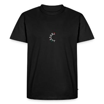 Cadeau motocycliste Casque moto - T-shirt Premium bio Homme - noir - Devant - Nico (187cm)