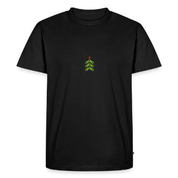 Cyclisme Bicyclette Chaîne Vélo Chemise VTT - T-shirt Premium bio Homme - noir - Devant - Nico (187cm)
