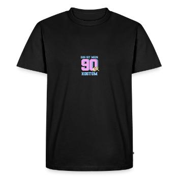 Tenue de fête à thème pary des années 90 - T-shirt Premium bio Homme - noir - Devant - Nico (187cm)
