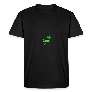 Fortwirt Andon - Men's Premium Organic T-Shirt - black - Front - Nico (187cm)