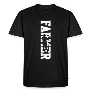 Farmer Worm Compost Compost Women's Gift Saying - Men's Premium Organic T-Shirt - black - Front - Nico (187cm)