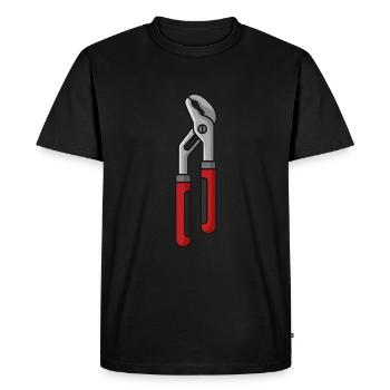 Pinces de pompes à eau - T-shirt Premium bio Homme - noir - Devant - Nico (187cm)