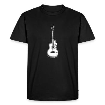 Guitar Guitarist Musical Instrument Plucked Instrument - Men's Premium Organic T-Shirt - black - Front - Nico (187cm)