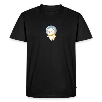 Cute Polar Bear Cartoon Style Kids Tshirt - Men's Premium Organic T-Shirt - black - Front - Nico (187cm)