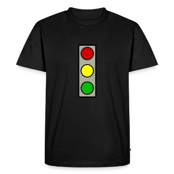 Feux de signalisation - T-shirt Premium bio Homme - noir - Devant - Nico (187cm)
