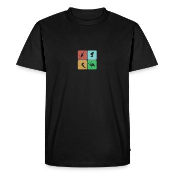 Ski Ski Motif pour Skieur Skieur - T-shirt Premium bio Homme - noir - Devant - Nico (187cm)