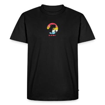 Pas d’Internet Sunset City Silhouette - T-shirt Premium bio Homme - noir - Devant - Nico (187cm)