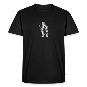 Pèlerin Compostelle wht - T-shirt Premium bio Homme - noir - Devant - Nico (187cm)