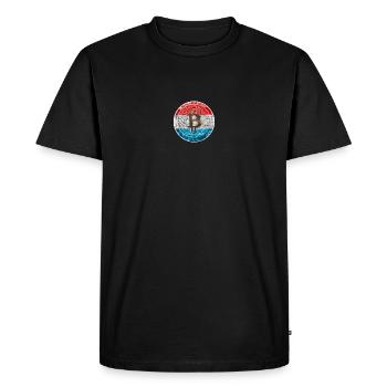 CryptoThreads - Men's Premium Organic T-Shirt - black - Front - Nico (187cm)