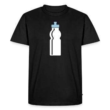 Trinkflasch - T-shirt Premium bio Homme - noir - Devant - Nico (187cm)