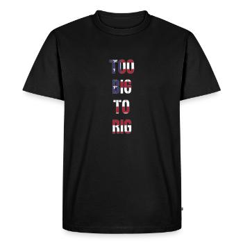 TROP GRAND POUR ÊTRE TRUQUÉ 2024 - T-shirt Premium bio Homme - noir - Devant - Nico (187cm)