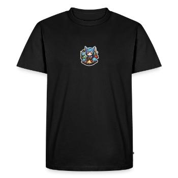 Aventures avec des compagnons moelleux - T-shirt Premium bio Homme - noir - Devant - Nico (187cm)