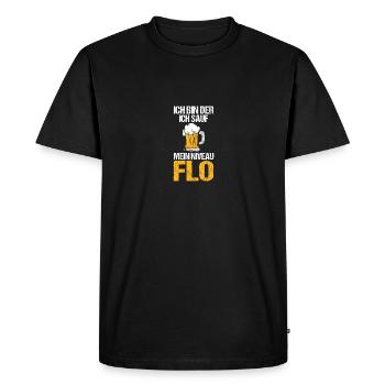 Bière Amateurs de bière Boire Célébrer Florian - T-shirt Premium bio Homme - noir - Devant - Nico (187cm)