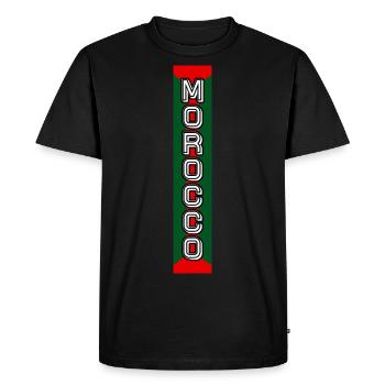 Morocco in Force - Men's Premium Organic T-Shirt - black - Front - Nico (187cm)