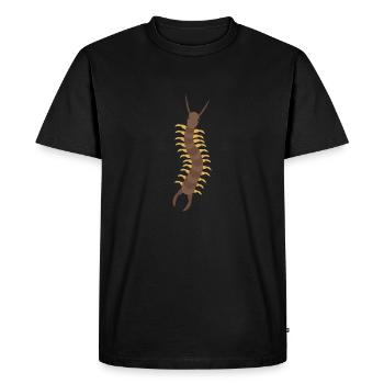 Mille-Pattes - T-shirt Premium bio Homme - noir - Devant - Nico (187cm)