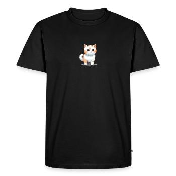 cute kitten - Men's Premium Organic T-Shirt - black - Front - Nico (187cm)