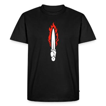 DIC DIR DAC - T-shirt Premium bio Homme - noir - Devant - Nico (187cm)