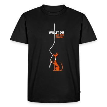 will you go with me? - Men's Premium Organic T-Shirt - black - Front - Nico (187cm)