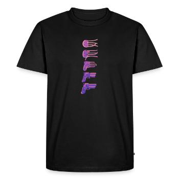 Meduse Gun - T-shirt Premium bio Homme - noir - Devant - Nico (187cm)