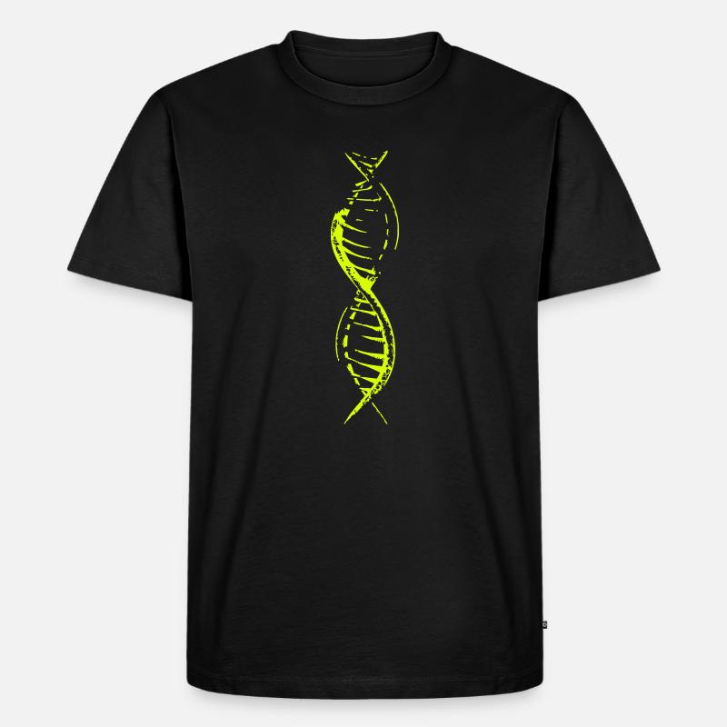 DNA - Männer Premium Bio T-Shirt - Schwarz