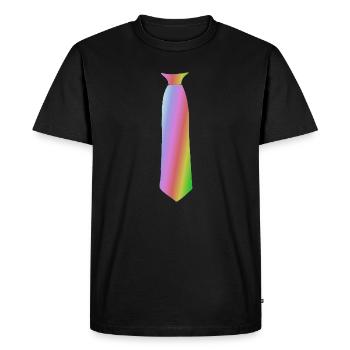 Illustration de vases dégradés à l’aquarelle - T-shirt Premium bio Homme - noir - Devant - Nico (187cm)
