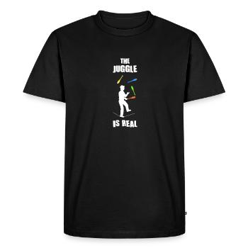 Artiste de Cirque Jongleur Cadeau - T-shirt Premium bio Homme - noir - Devant - Nico (187cm)