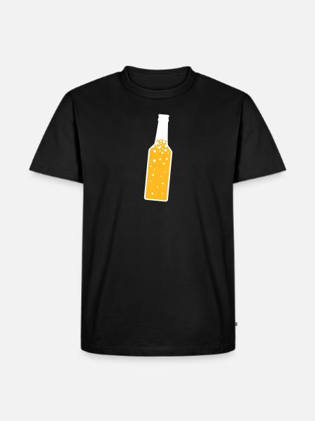 Bouteille de bière - T-shirt Premium bio Homme - noir