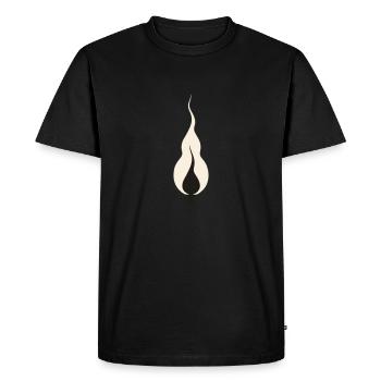 Scintillement douillet de la flamme - T-shirt Premium bio Homme - noir - Devant - Nico (187cm)