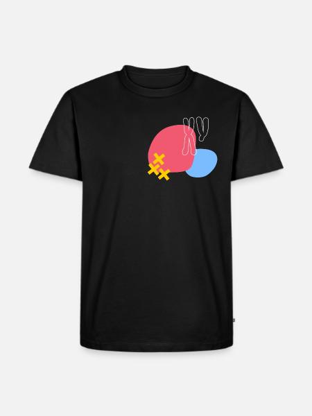 XY-Farbe simple desig - Männer Premium Bio T-Shirt - Schwarz