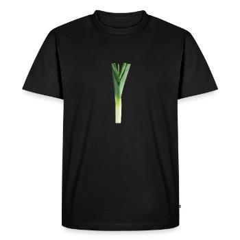 Meme de l'Internet - poireau. - T-shirt Premium bio Homme - noir - Devant - Nico (187cm)
