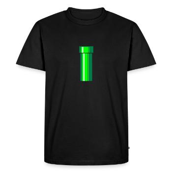 Tuyau - T-shirt Premium bio Homme - noir - Devant - Nico (187cm)