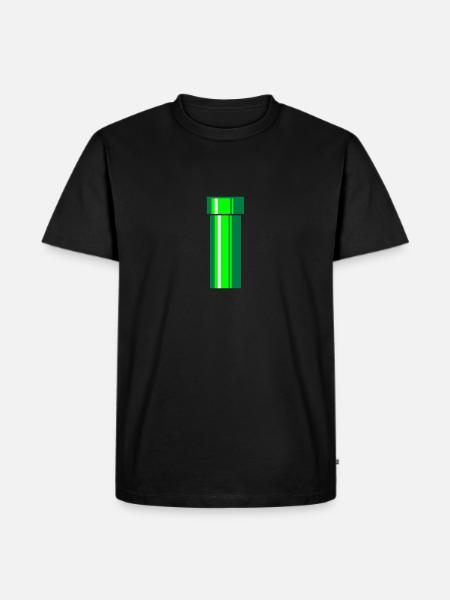 Röhre - Männer Premium Bio T-Shirt - Schwarz